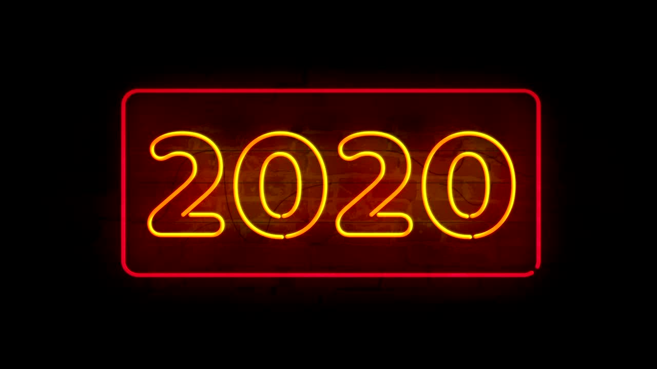 Anno 2020 luce al neon