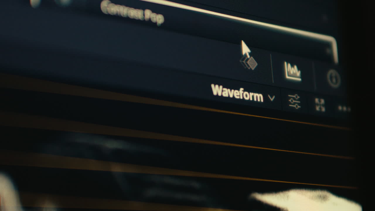 editor de corrección de color que trabaja en forma de onda y vectoroscopio
