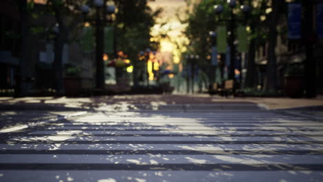 crosswalk on the road for safety when people walking cross the street