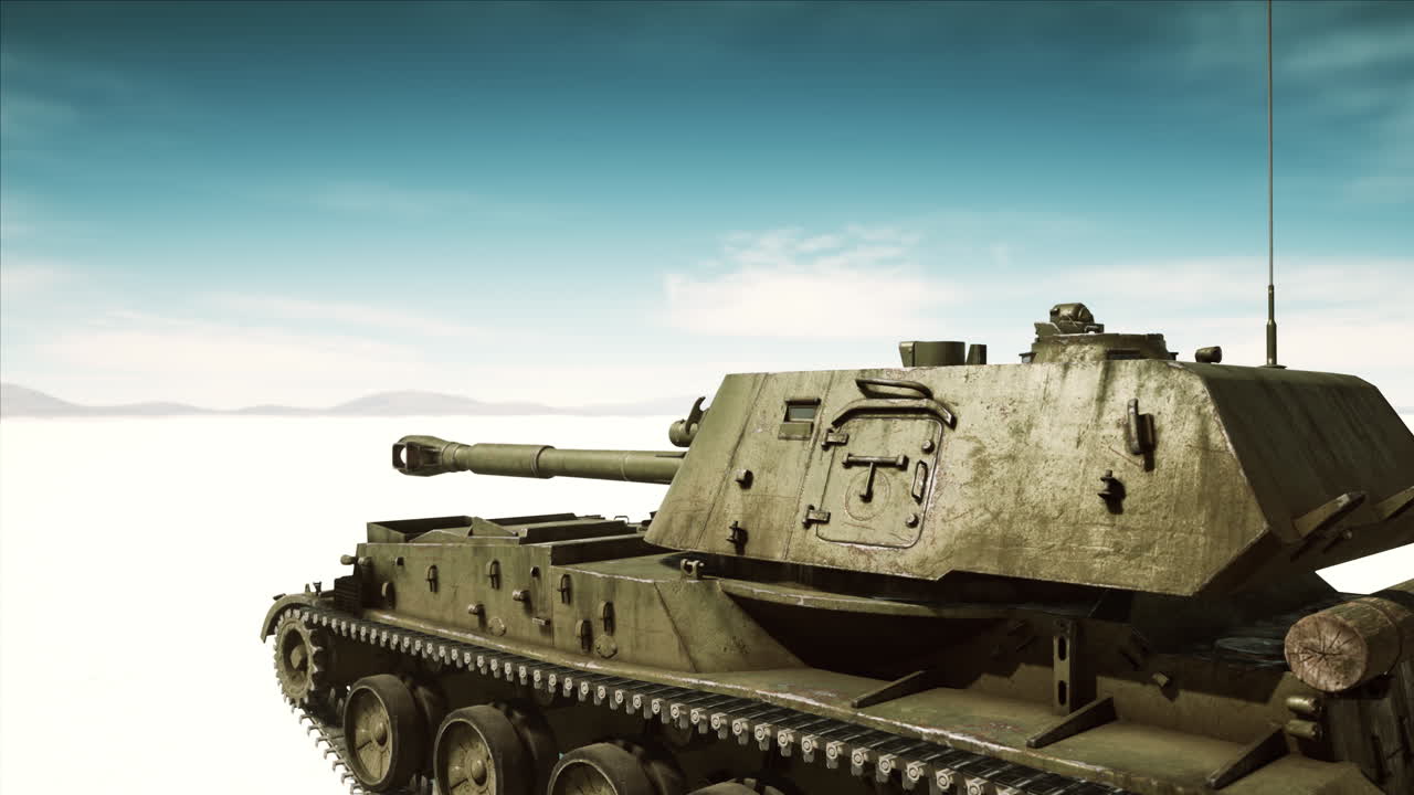 Stridsvagn i den vita öknen