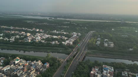 shahadra drain udhyog marg bird eye view sector 15 in noida in delhi