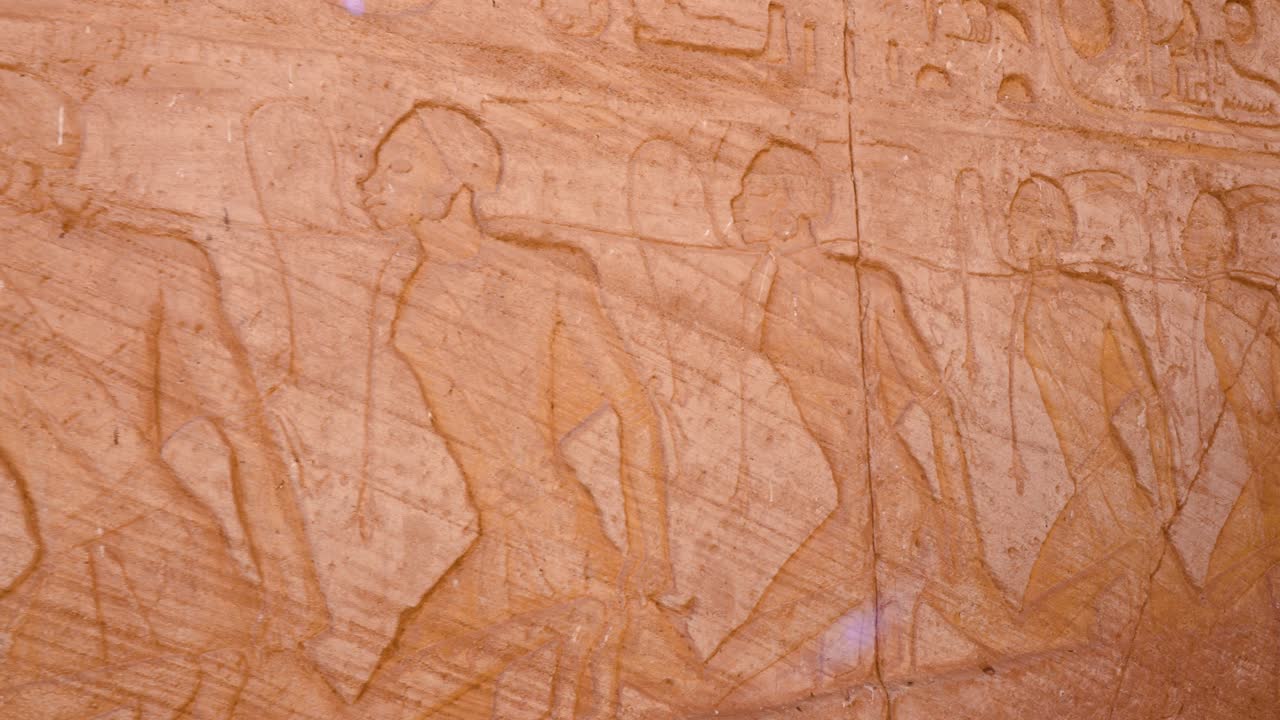 Relief sculpture depicting Ancient Egyptian Battle Pharaoh Ramses war captives