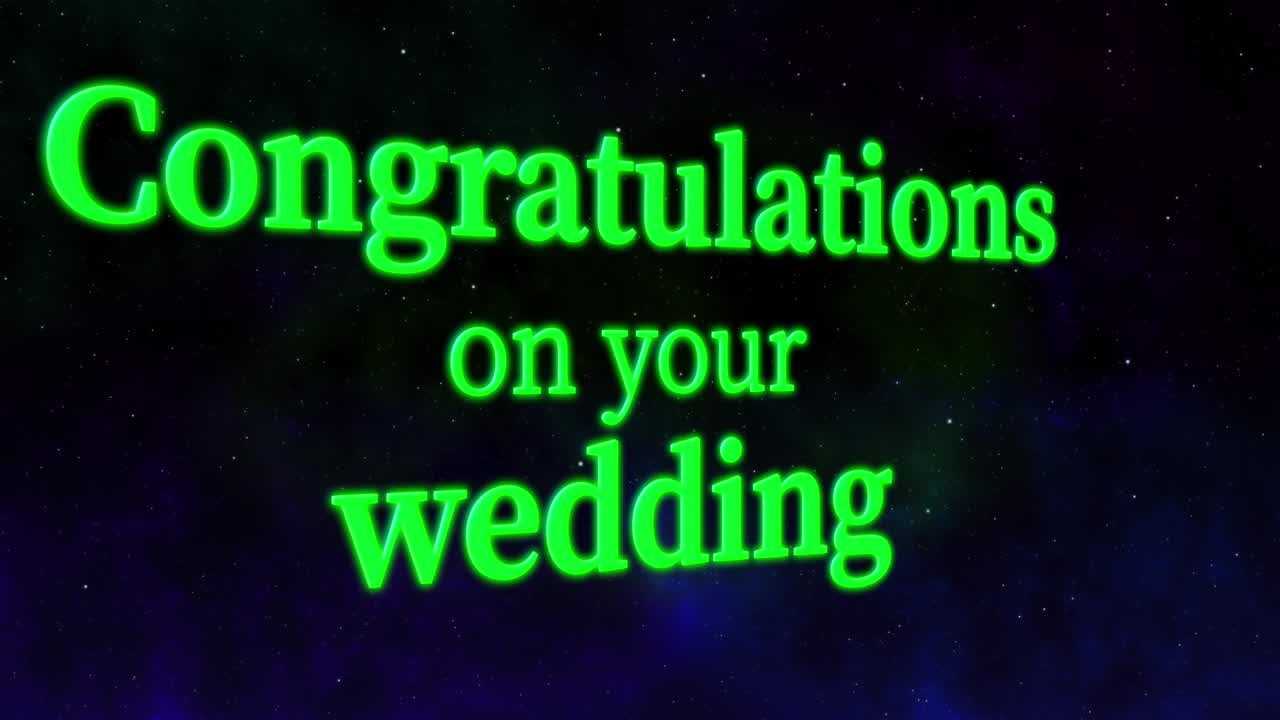 결혼 축하 메시지 문자 애니메이션 모션 그래픽