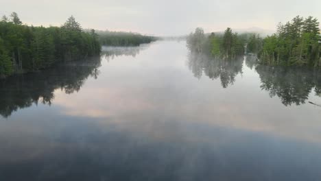 calm aerial above river water