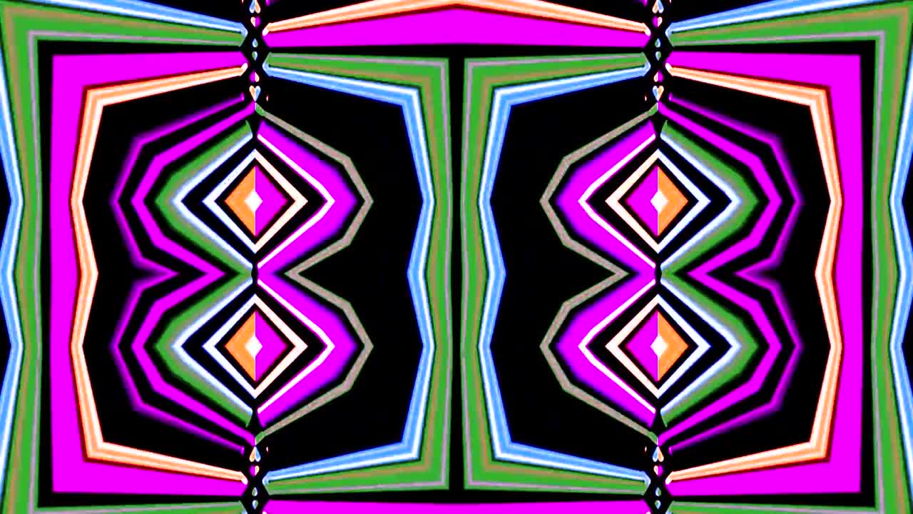 VJ Loop Kaleidoscope Motion Background