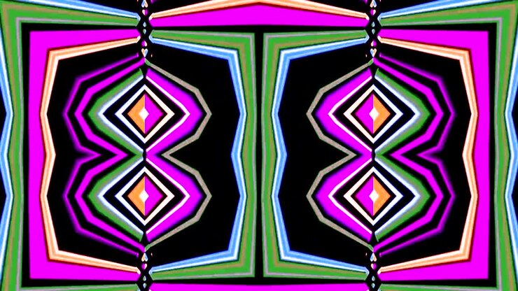 VJ Loop Kaleidoscope Motion Background