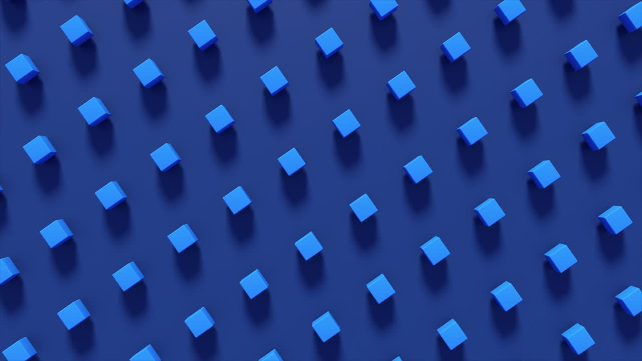 patrón de cubo azul abstracto