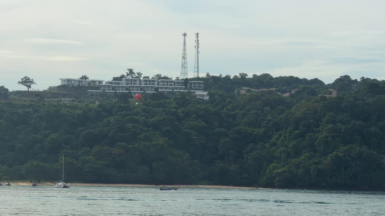 Andaman Sea Thailand Phi Phi Islands, view from ferry Southeast Asia