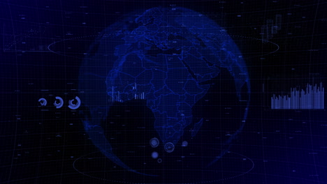 cinematic-digital-globe-rotating-video-background-showcases-zooming-in-on-Central-African-Republic-country