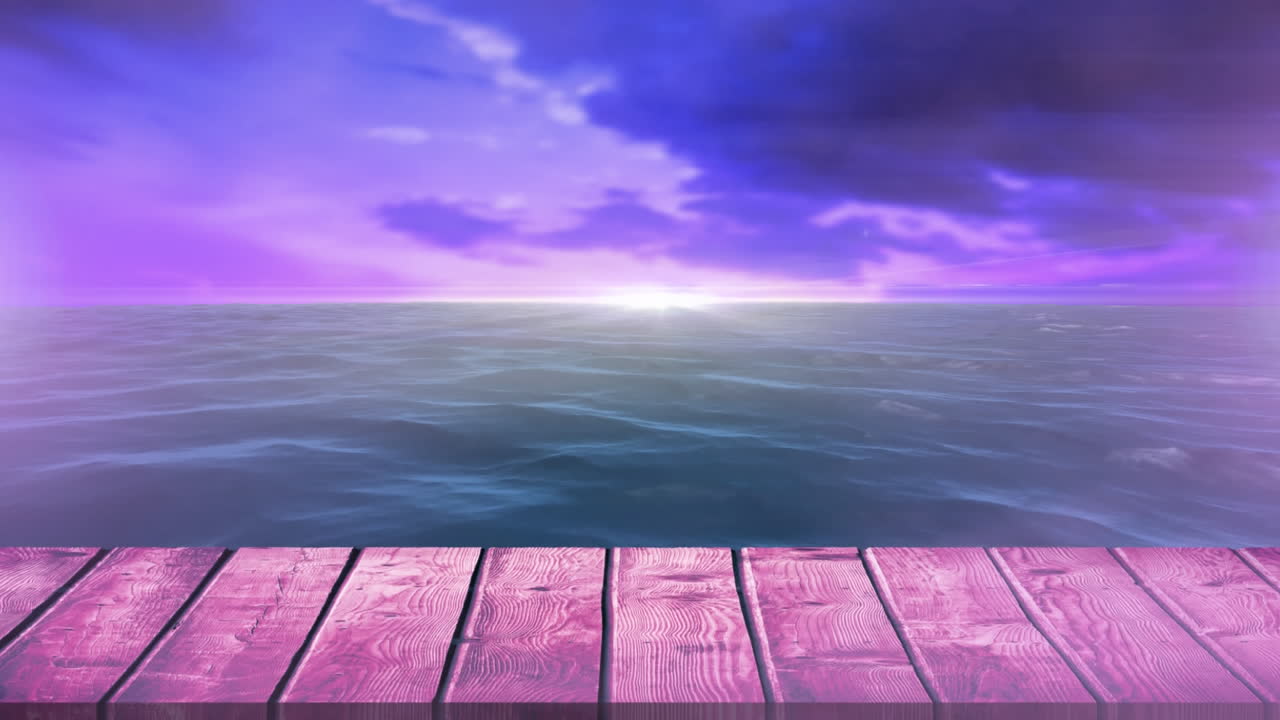 Calm sea during sunset