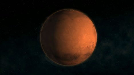 space scene of mars in space