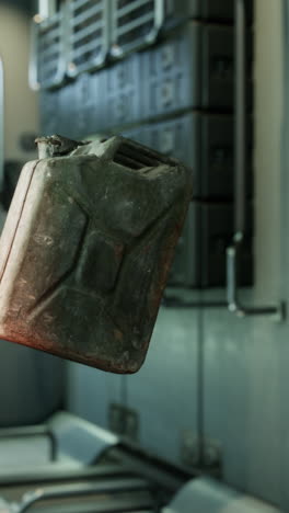 old metal jerrycan