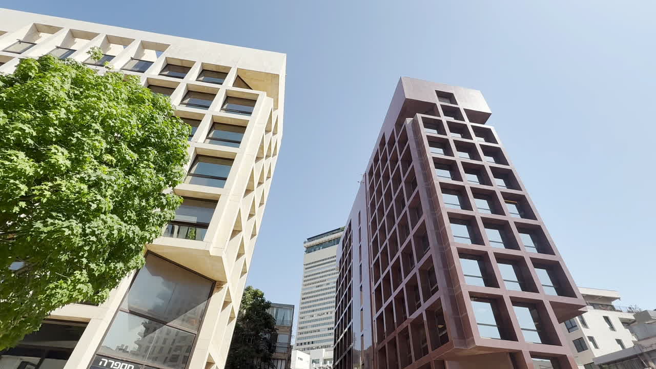 Modern architecture in Tel Aviv city center