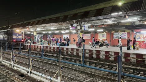 lucknow, india - 14 may 2023: indian railway train arrives at the platform