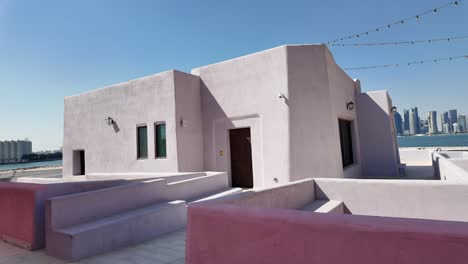 colorful buildings in a middle eastern city