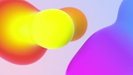 concepto de hermosa vista orgánica animaciones cgi mezclando telón de fondo colorido