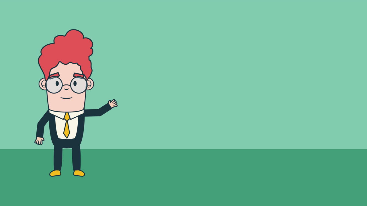elegant businessman avatar character animation