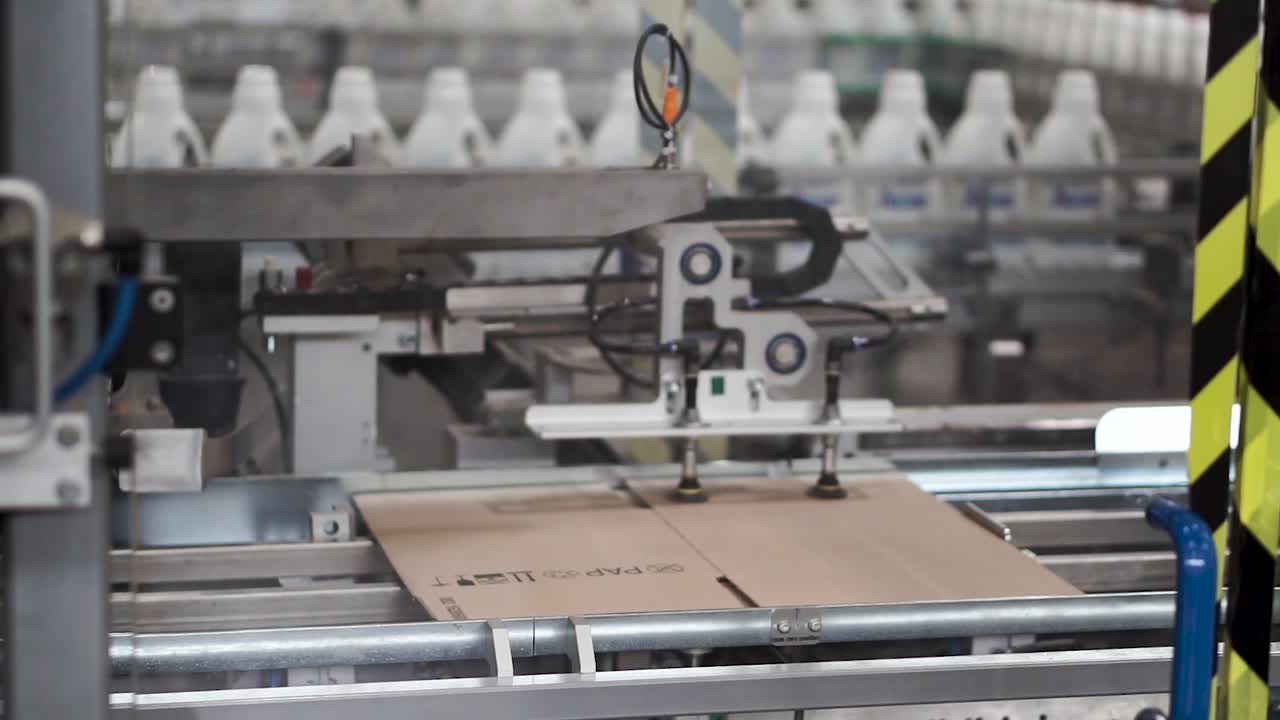 Automated Cardboard Box Packaging Line