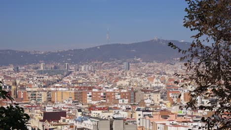 Horizonte-De-Barcelona-Desde-El-Mirador-De-Montjuïc