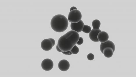 black metaball 3d footage