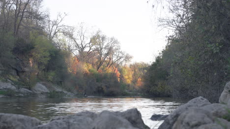 Beautiful-natural-river-creek-at-sunset