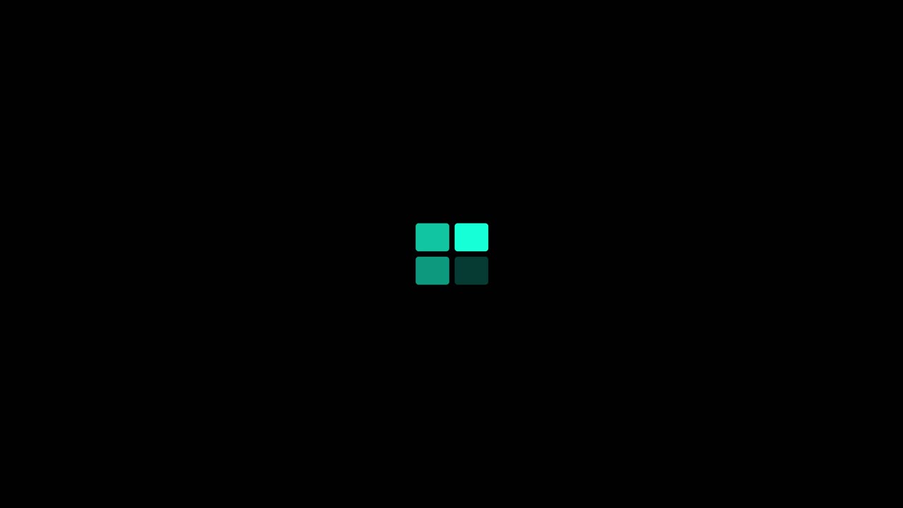 Loading animation with squares