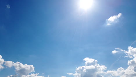 bluesky with fast moving clouds