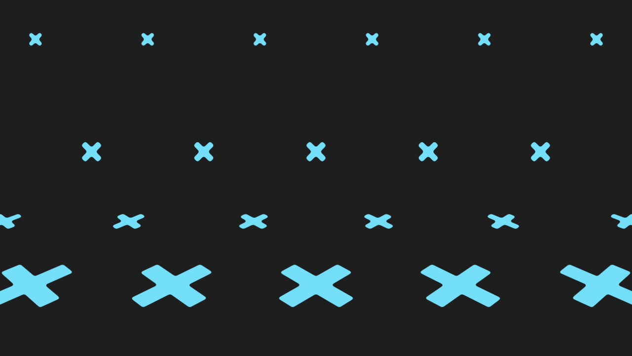 Retro blue crosses pattern