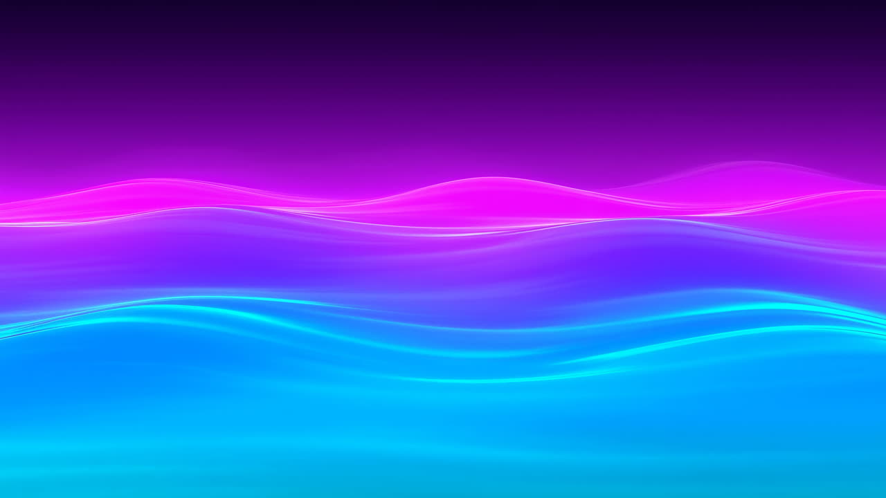 Onde astratte colorate che fluiscono in una sfumatura viola e blu
