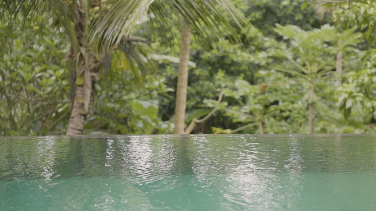 luxury swimming pool set in lush valley