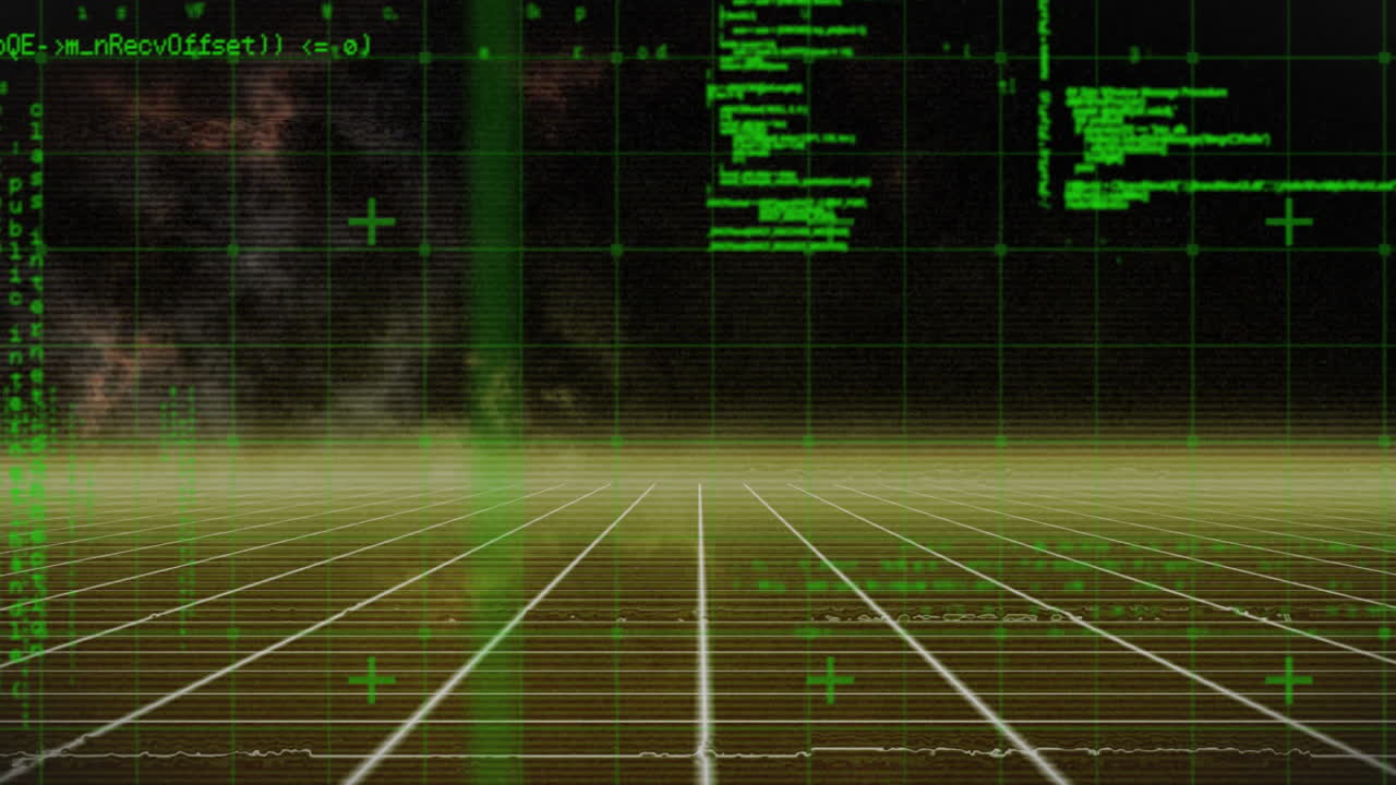 animación del procesamiento de datos sobre el metaverso