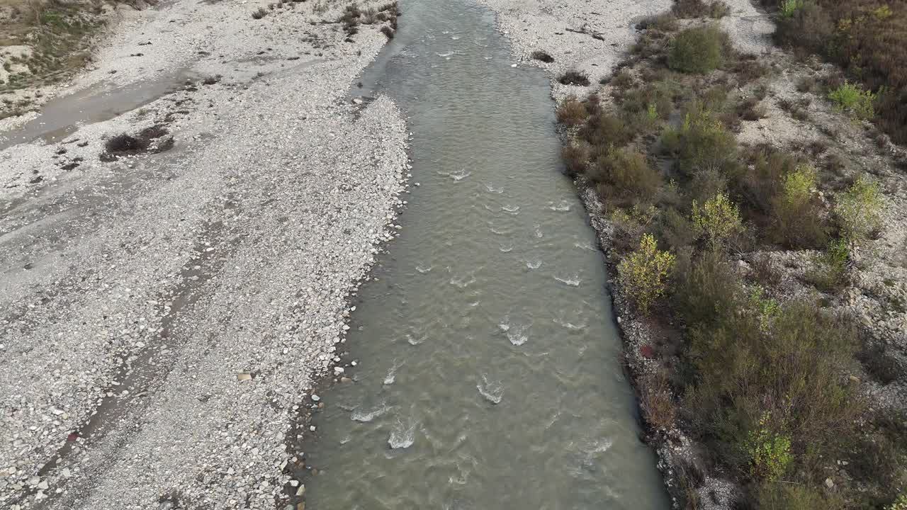 Arda River in Val Tolla, Lugagnano D'Arda, Piacenza, Italy, static shot