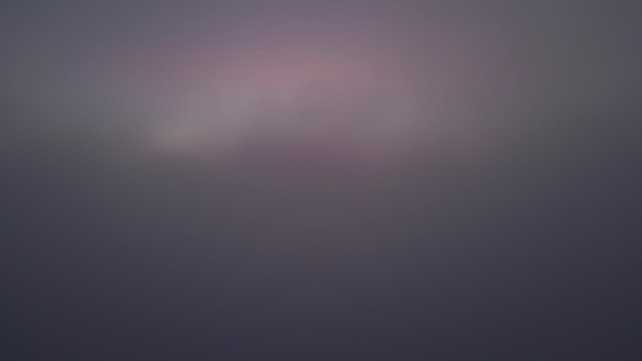 Amazing view over clouds at sunset