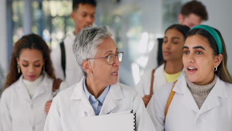 conversación entre el médico, el equipo directivo y el mentor