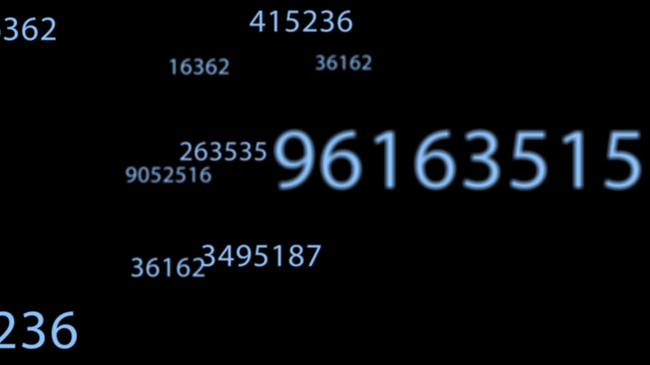 Animation of multiple numbers and mathematical symbols against changing backgrounds