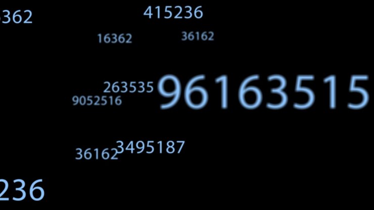 Animation of multiple numbers and mathematical symbols against changing backgrounds