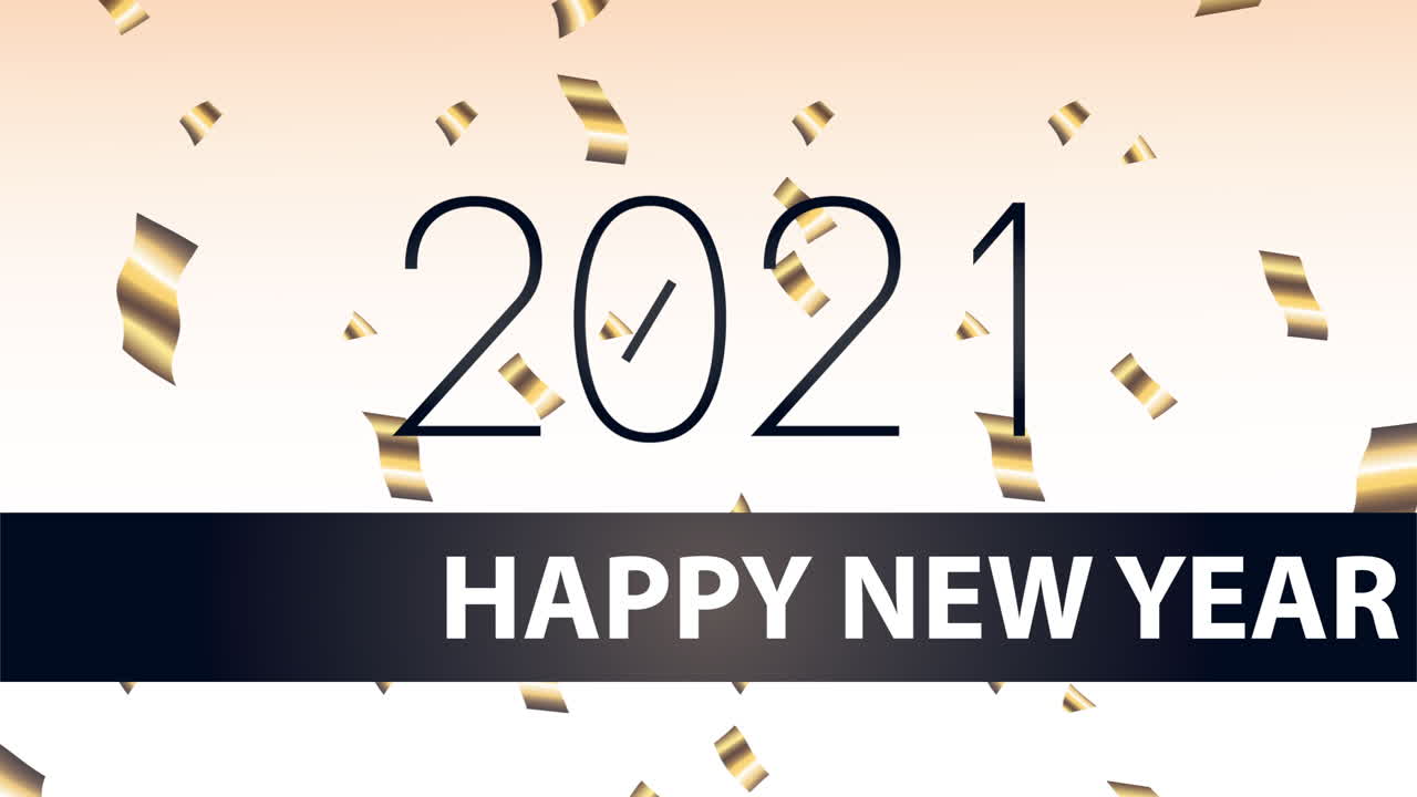Frohes Neues Jahr 2021 Grafikdesign