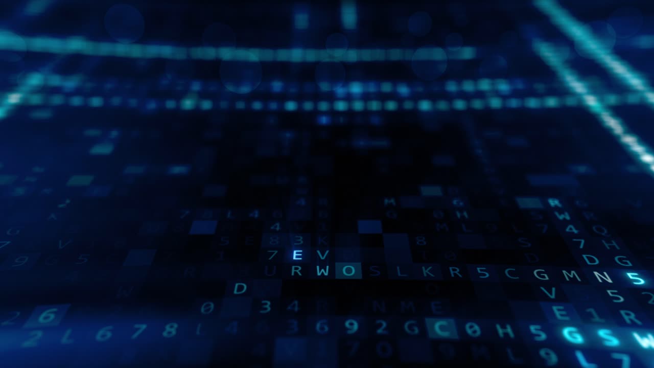 Abstract Digital Data Matrix