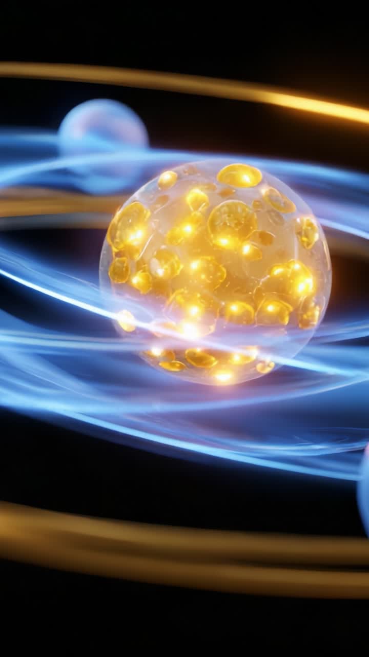 A Stunning Visualization of Atoms and Electrons in Motion, Showcasing ...