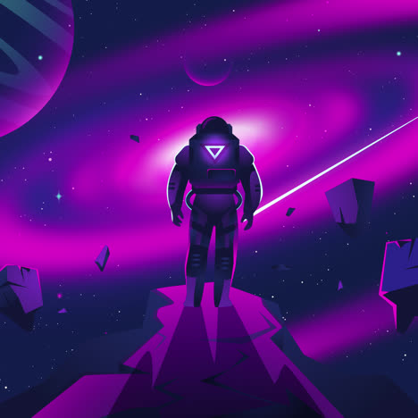 astronauta en el espacio exterior