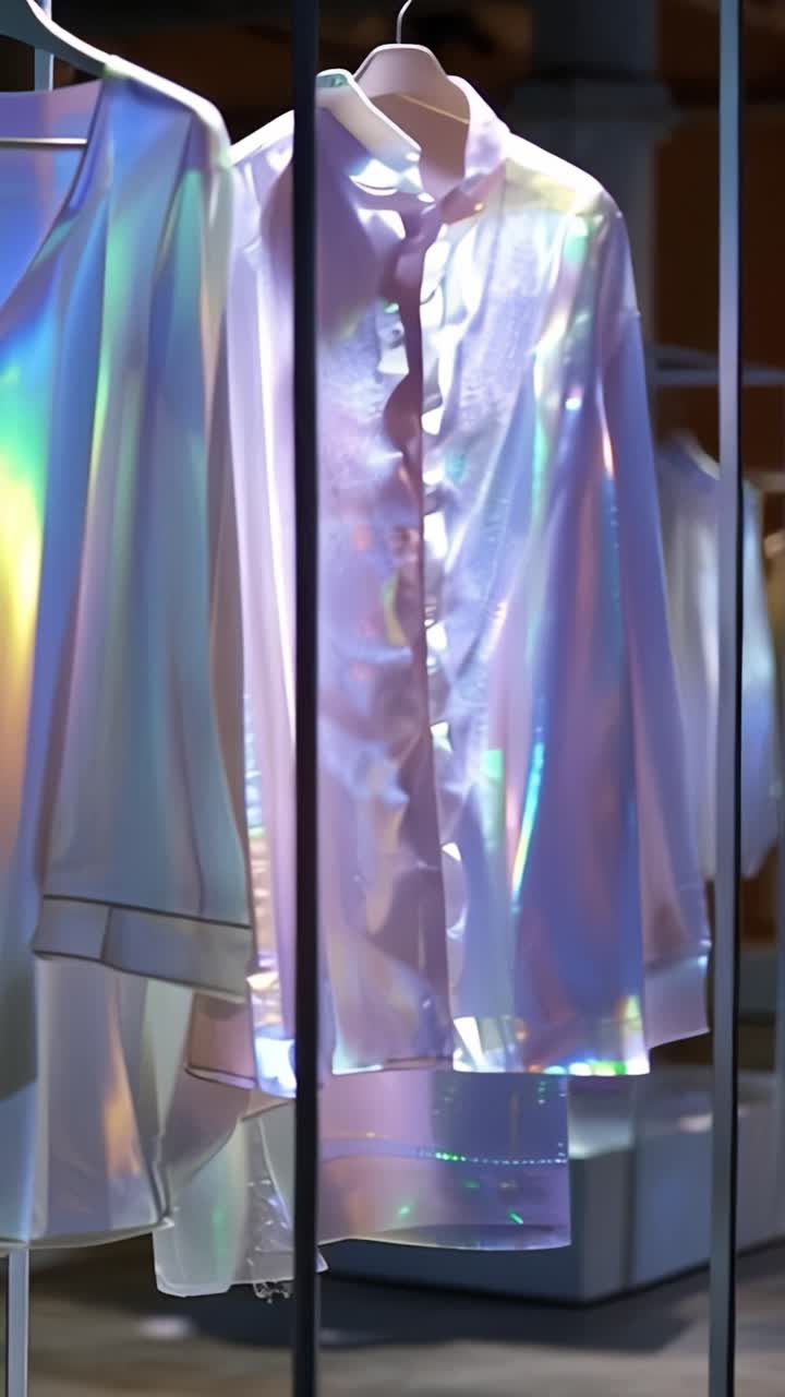 Una Mostra Affascinante di Moda Eterea: Capi Illuminati Esaltano Design Contemporaneo ed Eleganza in un Contesto Espositivo Artistico