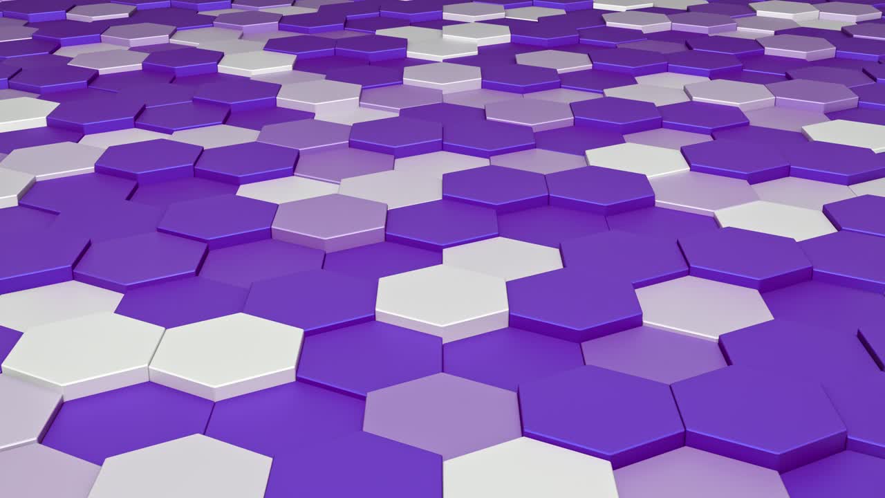 el patrón hexagonal salta, el fondo 4k, el video de bucle de animación cg,