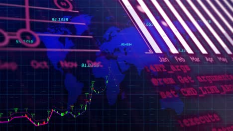 Animación-Del-Mapa-Mundial-Y-Procesamiento-De-Datos.