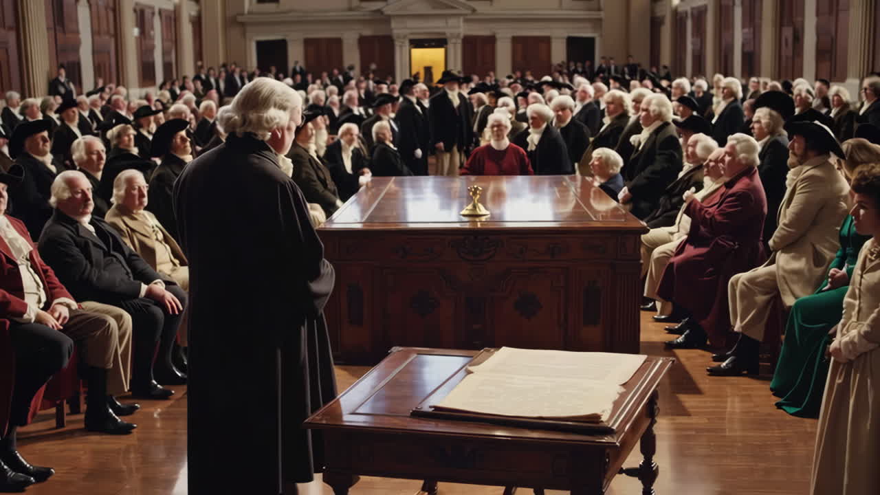 Historical Meeting in Colonial America