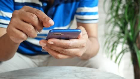 man using a smartphone