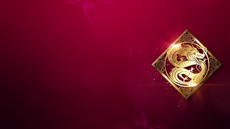 Chinesisches-Neujahr,-Jahr-Des-Drachen-Hintergrunddekoration-Mit-Goldenem-Drachendesign-Und-Dem-Chinesischen-Schriftzeichen-„Drache“.