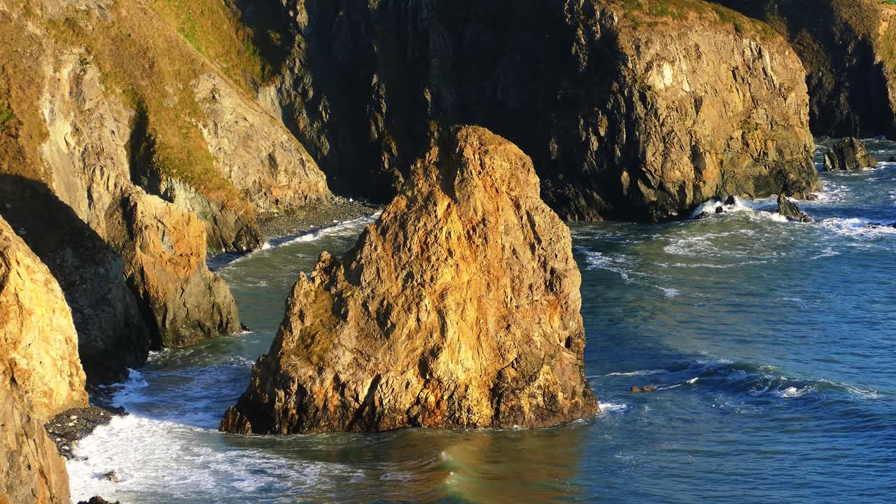 Seastack at golden hour Copper Coast Waterford Ireland Epic Locations wild Beauty in Winter