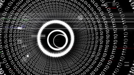 codificación binaria en fondo negro