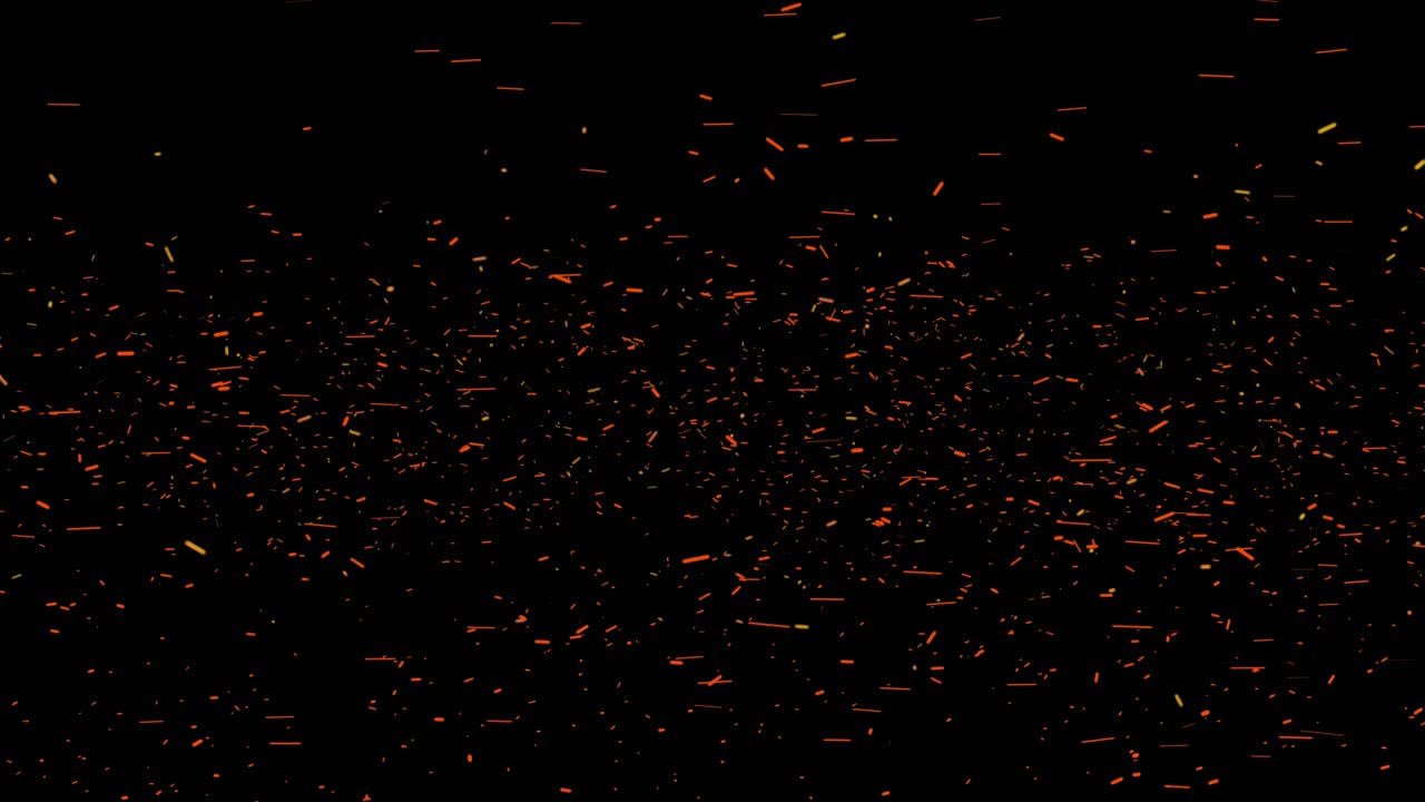 4k 3d background of abstract fire ash sparks rising up overlay chaotic of fiery glowing flying ember