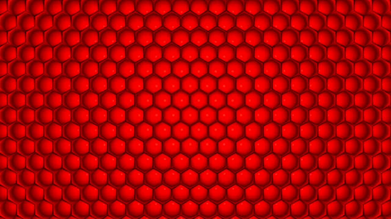 rotating red honeycomb